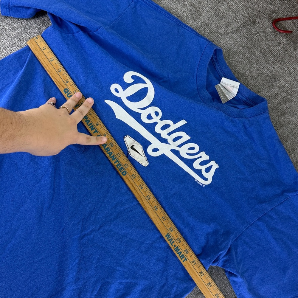 Vintage 2006 Nike Dodgers Short Sleeve Shirt LA MLB Mens L Collectible - Picture 5 of 11